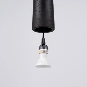 Sollux Electra Pendelleuchte, schwarz, Beton-Optik. Moderne Hängelampe für Wohnzimmer & Esszimmer.