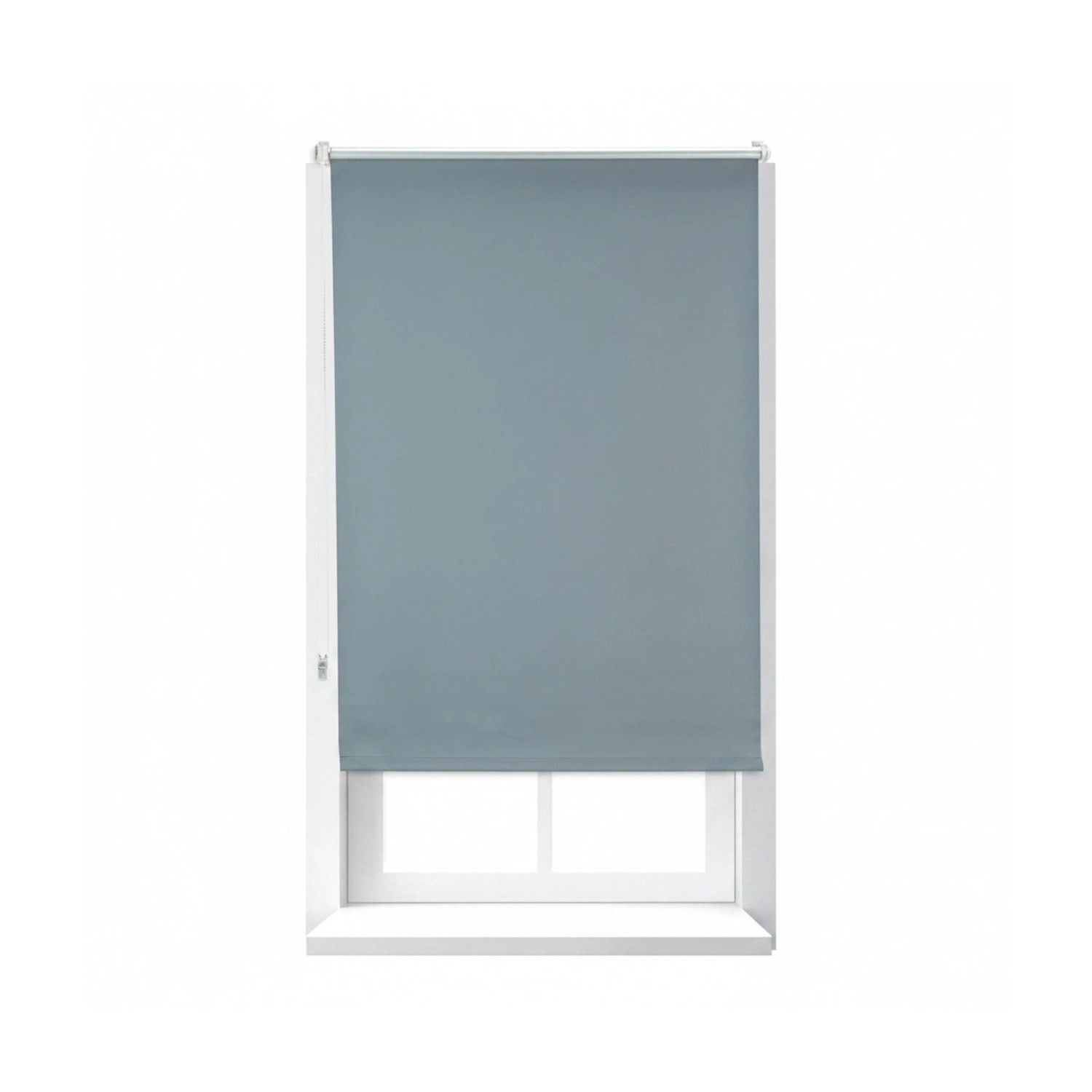 Relaxdays Verdunkelungsrollo Aluminium Stoff Grau Blickdicht Thermo 70 cm x 160 cm