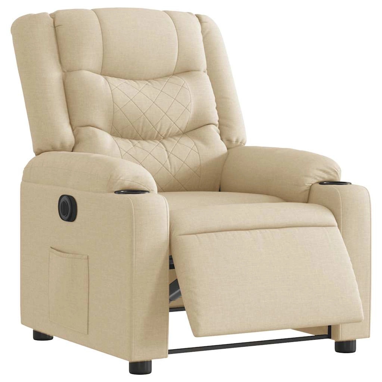 vidaXL Relaxsessel Elektrisch Creme Stoff 3310252 günstig online kaufen