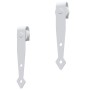vidaXL Mini Schiebetürbeschlag Set für Schranktüren Carbonstahl 200 cm 151699_5