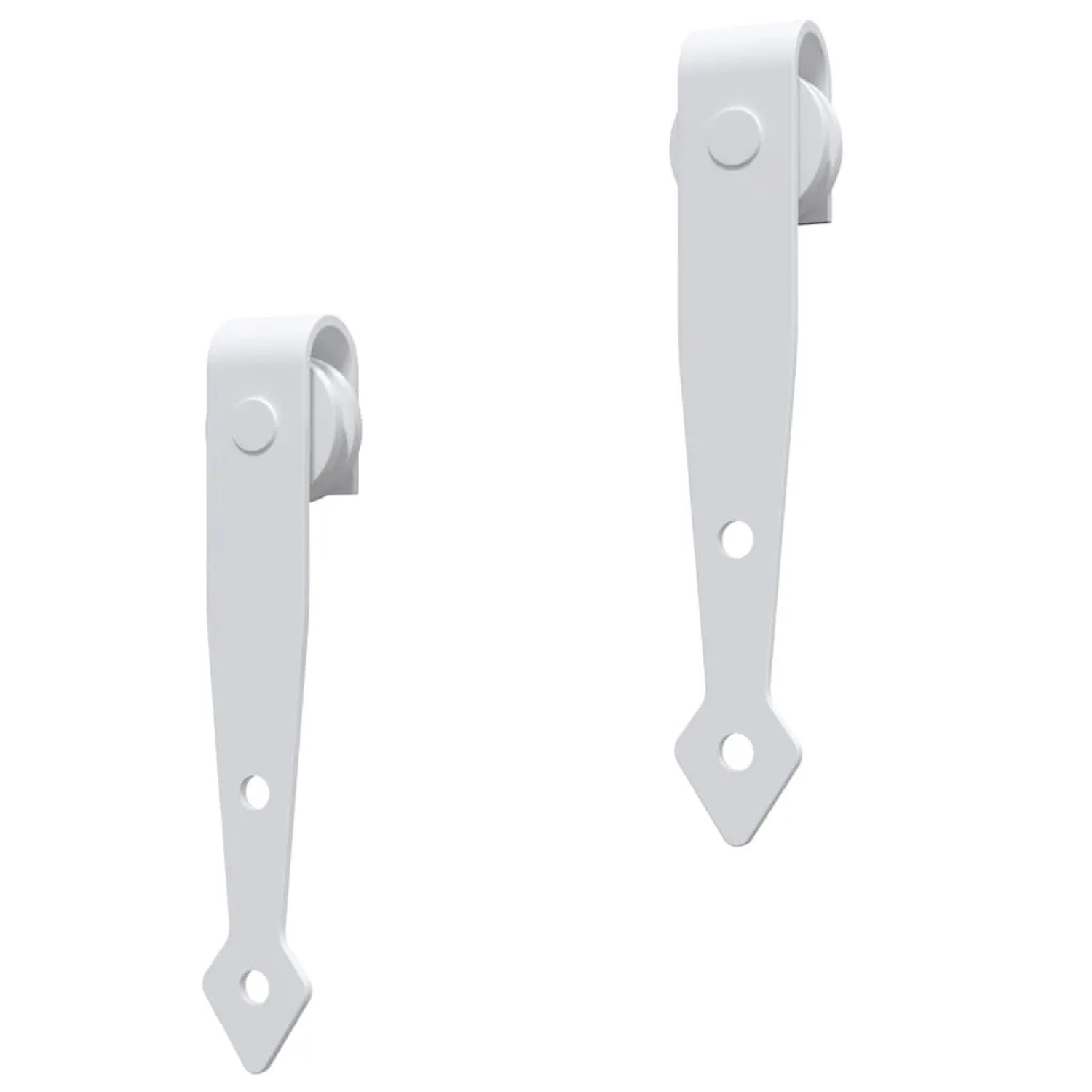 vidaXL Mini Schiebetürbeschlag Set für Schranktüren Carbonstahl 200 cm 151699_5