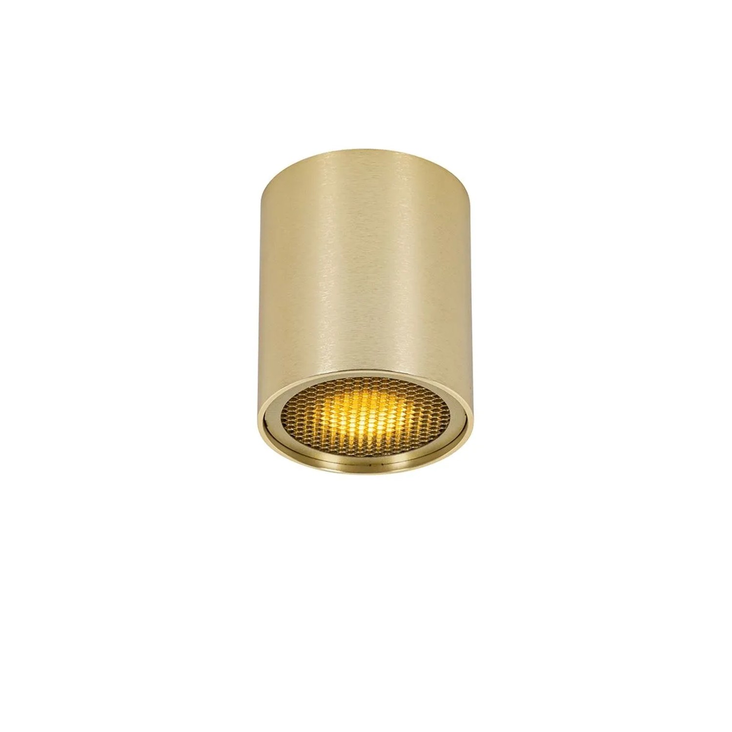 QAZQA Design-Aufbaustrahler Gold GU10 50mm Tubo Honey