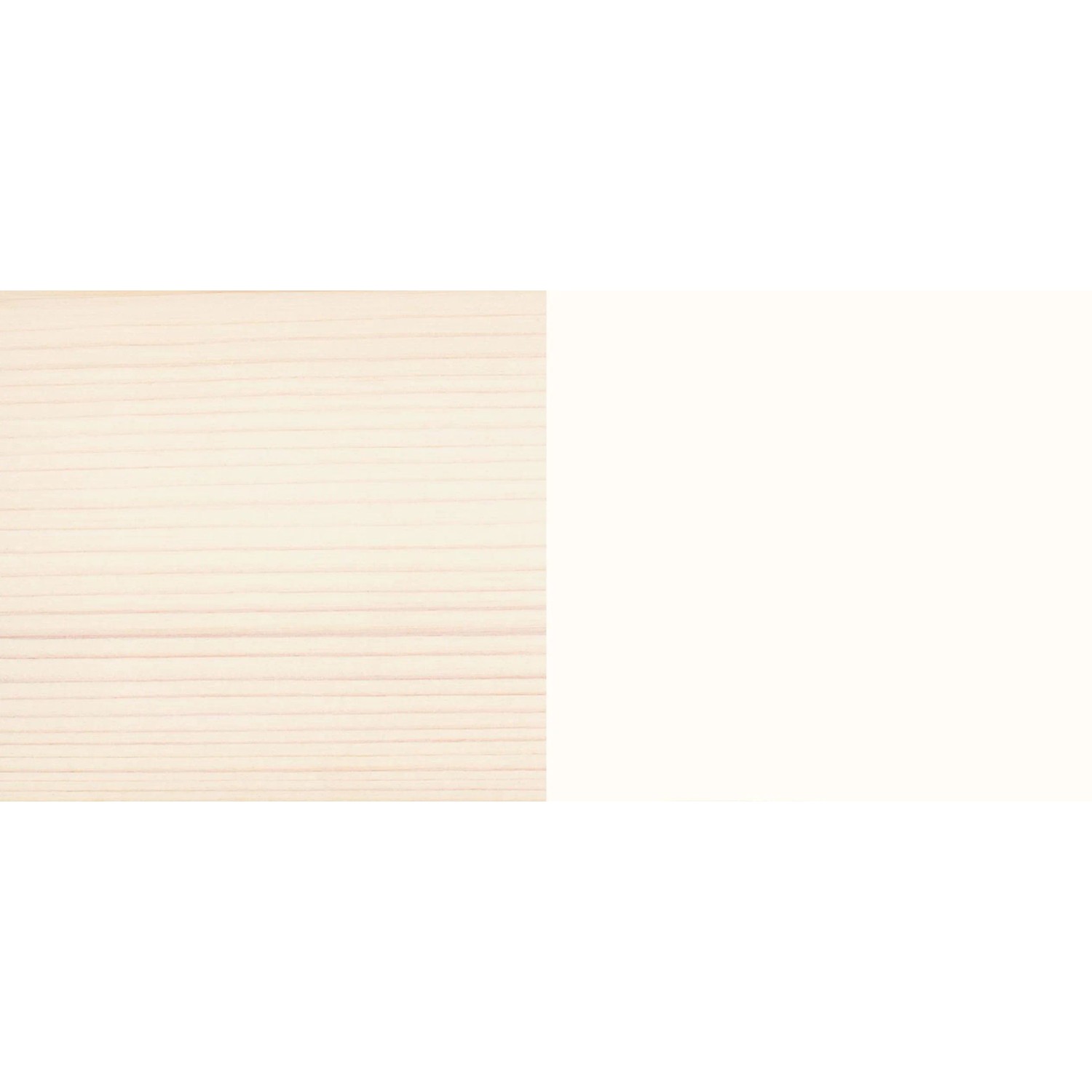 Holz mit Osmo Dekorwachs Intensiv Schnee behandelt. Holz-Wachs für Innenräume.