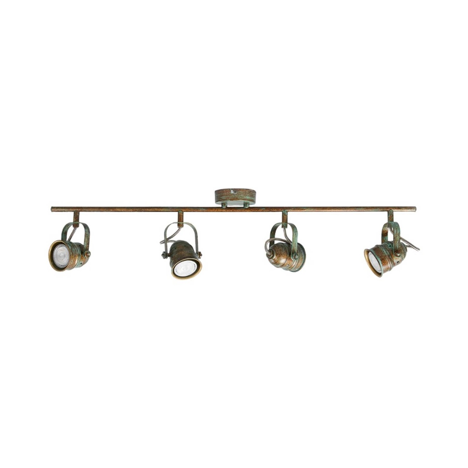 Lindby Deckenlampe Leonor 9639071 Retro Vintage Antik in Bronze aus Metall 4-flammig GU10 Wohnzimmerleuchte
