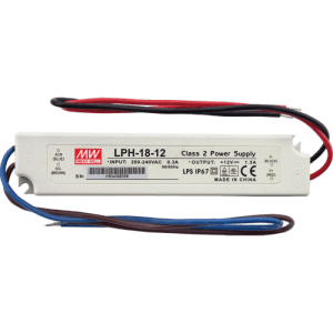 Alcadrain Netzgerät AEZ320, 230V AC/12V DC, 18W, IP67. Kompaktes Netzteil für Beleuchtungssysteme.