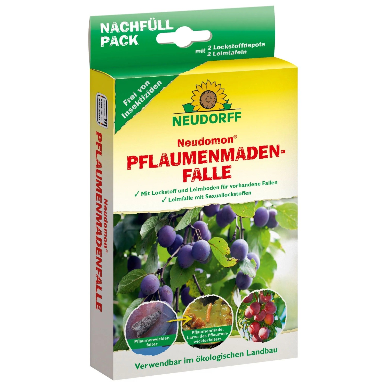 Neudorff Neudomon Pflaumenmadenfalle Nachrüst-Set