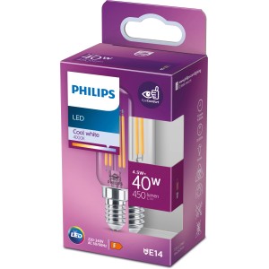 Philips LED-Lampe E14, 4,5W, neutralweiß, 470 Lumen im Karton.