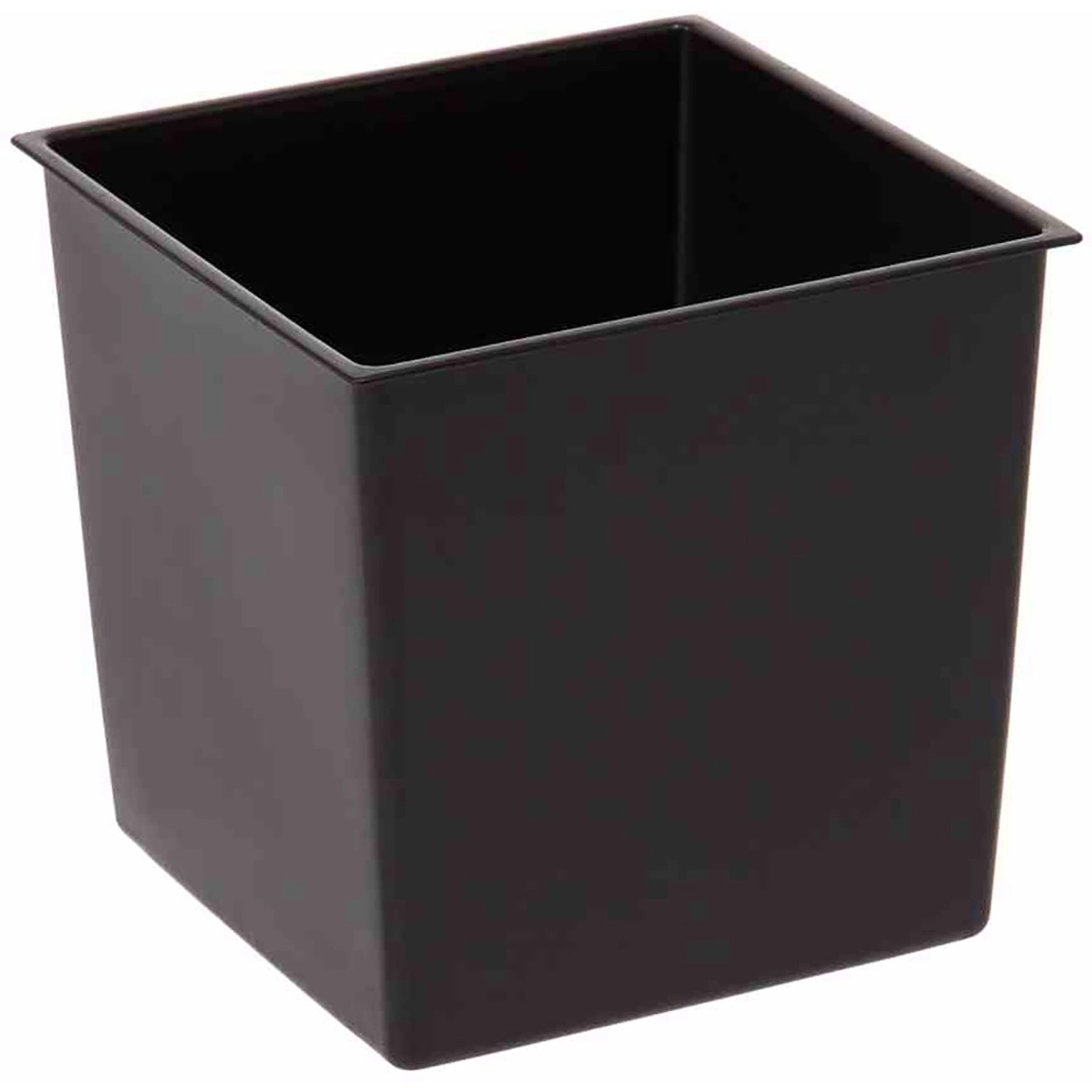 Quadratisches, graphitfarbenes Siena Garden Pflanzgefäß Nizza, 25x25x46,5 cm.