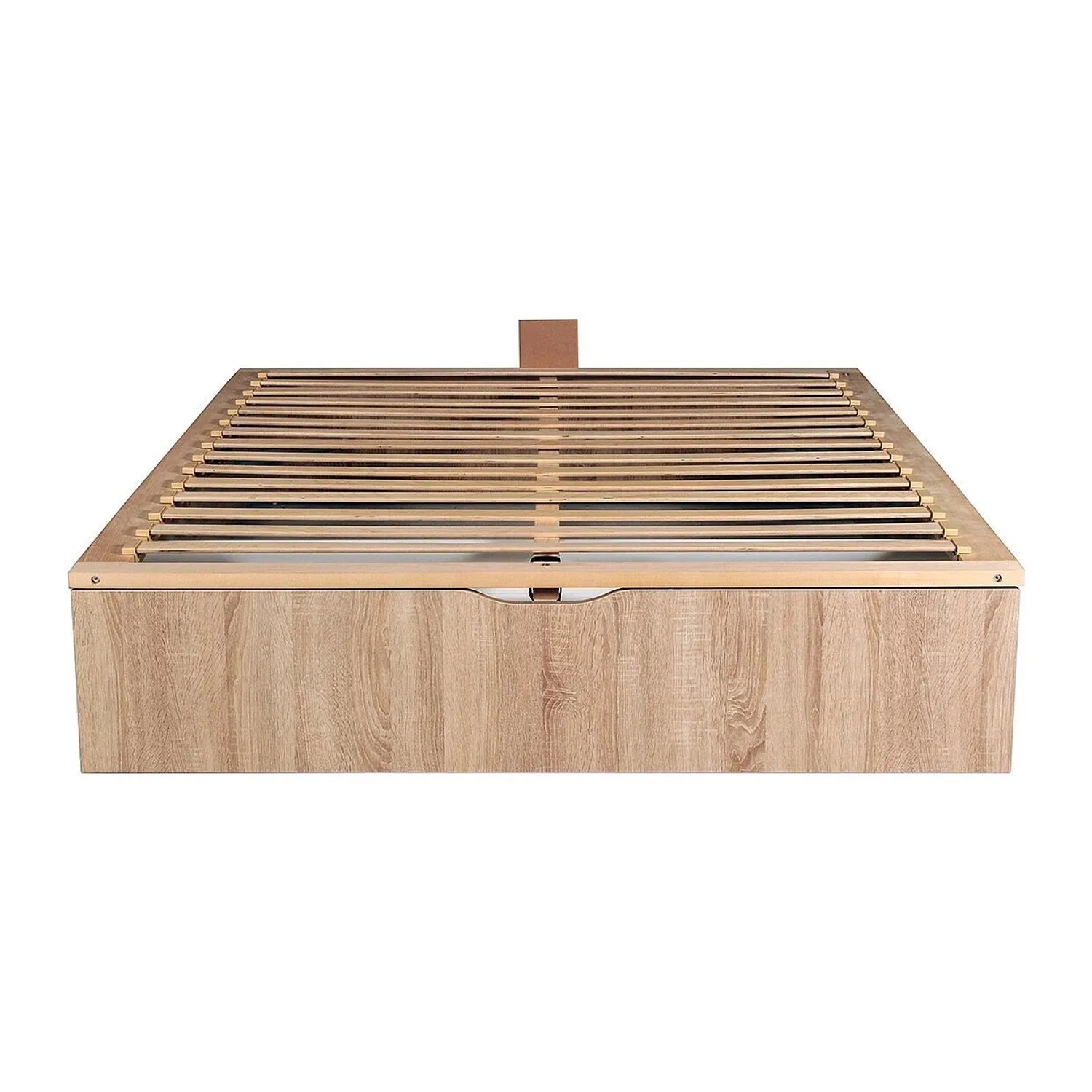 Vente-unique Bettgestell Mit Bettkasten Salita Naturfarben Hell 192 cm