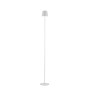 Weiße LED-Akku-Stehleuchte Euria, 125cm, für Innen & Außen. Dekoleuchte mit Touchdimmer.