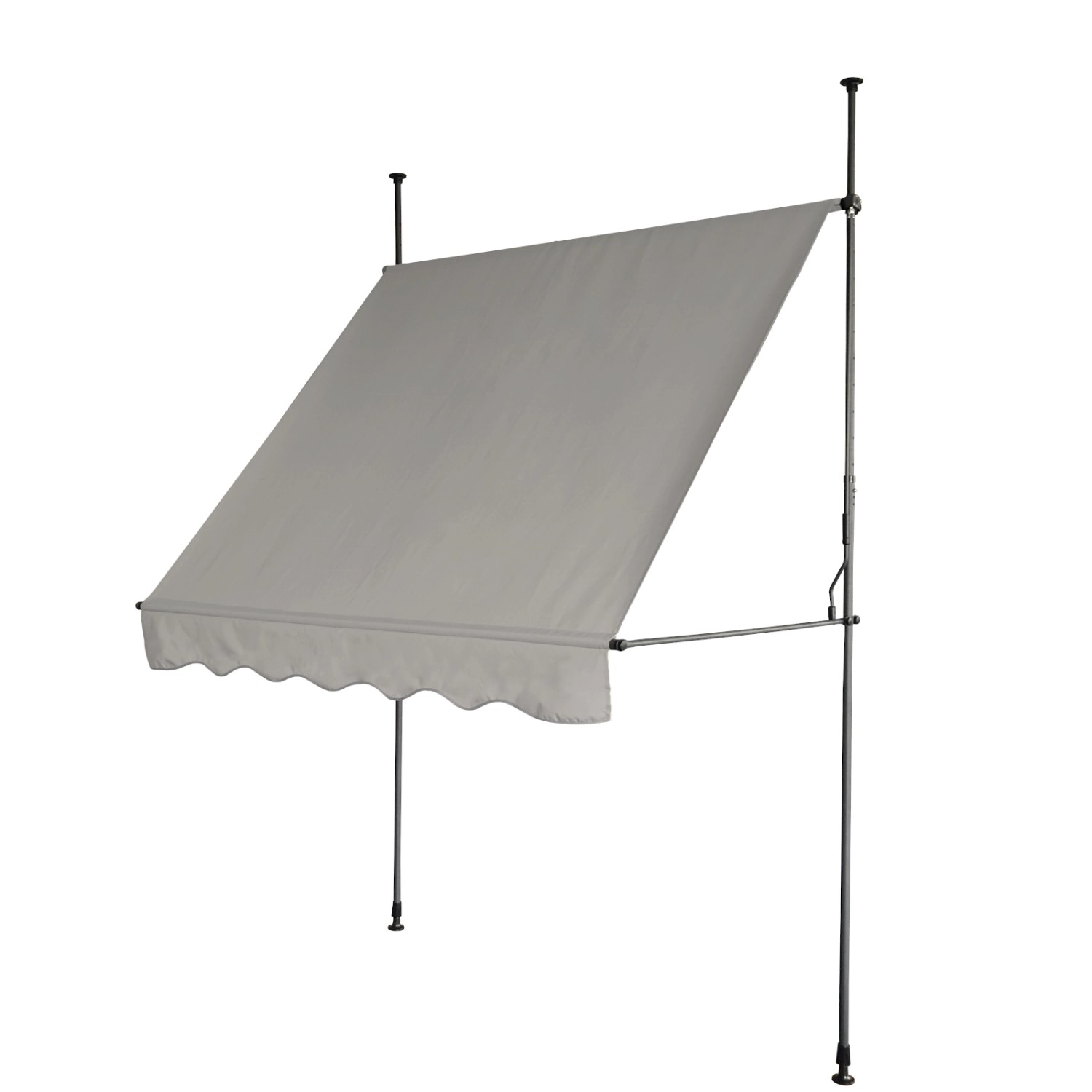 Svita Klemmmarkise Balkonmarkise Sonnenschutz Handkurbel ohne Bohren 120x30 günstig online kaufen