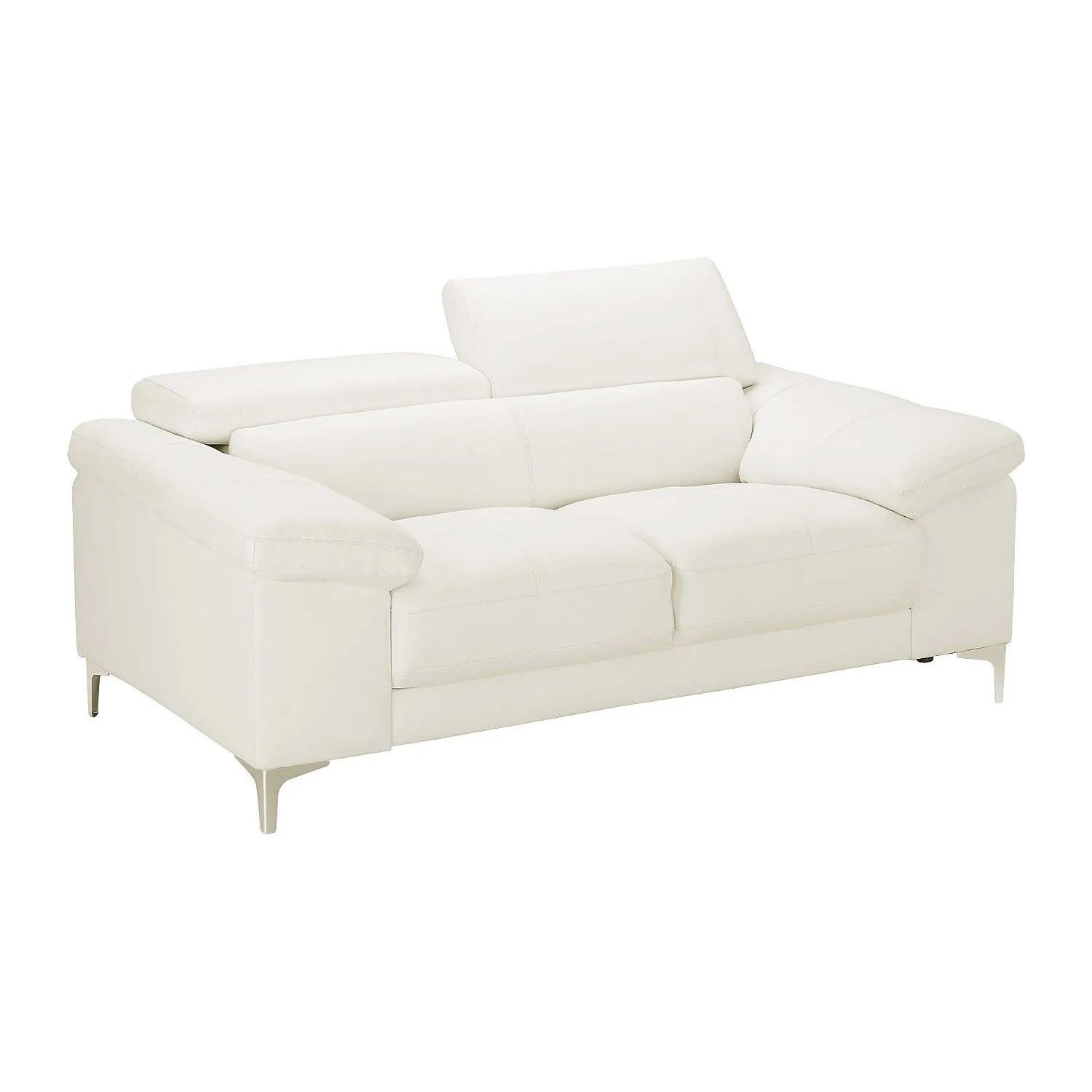 Vente-unique Sofa Ohne Schlafmöglichkeit Solange Weiß 176 cm