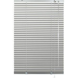 Gardinia Aluminium Jalousie, 80x240 cm, silberfarben. Sicht- und Sonnenschutz für Fenster.