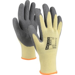 OX-ON Handschuhe Flexible Basic 1004, gelb-grau, Größe 8. Arbeitskleidung für optimalen Schutz.