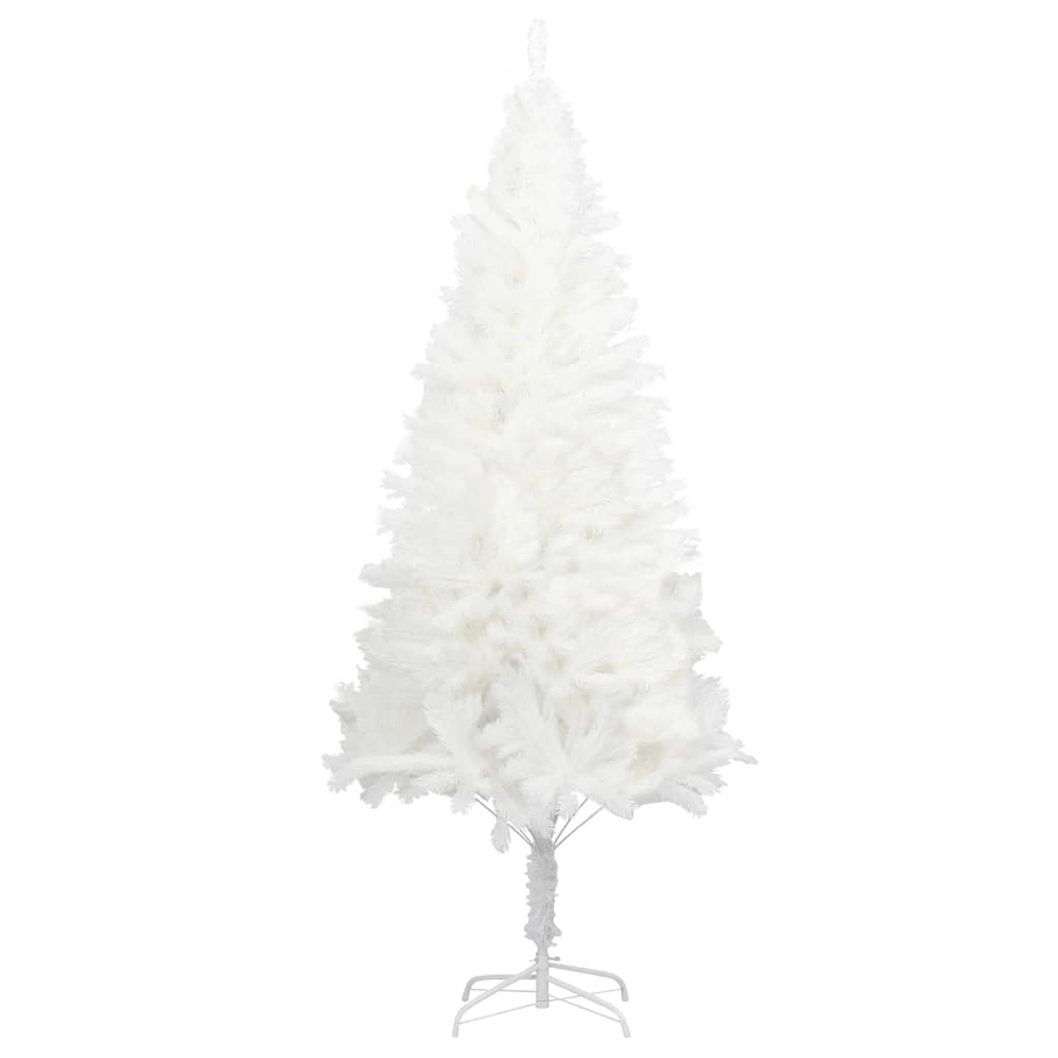 vidaXL Künstlicher Weihnachtsbaum Naturgetreue Nadeln Weiß 120 cm