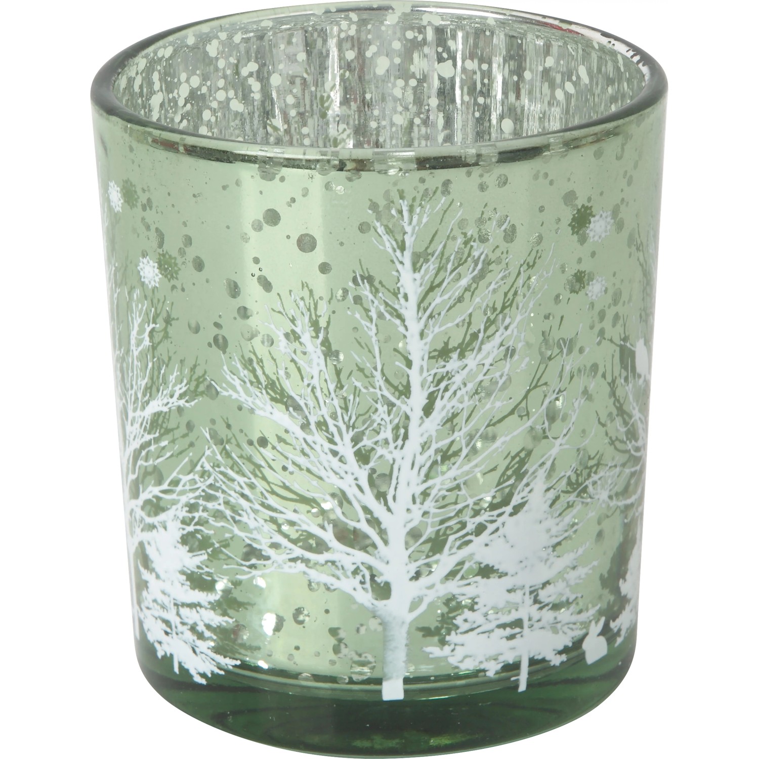 Glas Teelichthalter Baum Mehrfarbig 7 cm x 8 cm Weihnachtsdekoration kaufen bei OBI
