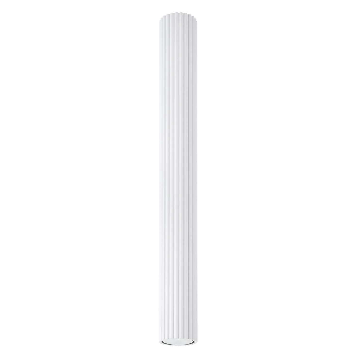Licht-Erlebnisse Deckenleuchte Aufputz Aluminium GU10 Ø 6,5 CM 60 CM Hoch Weiß Modern