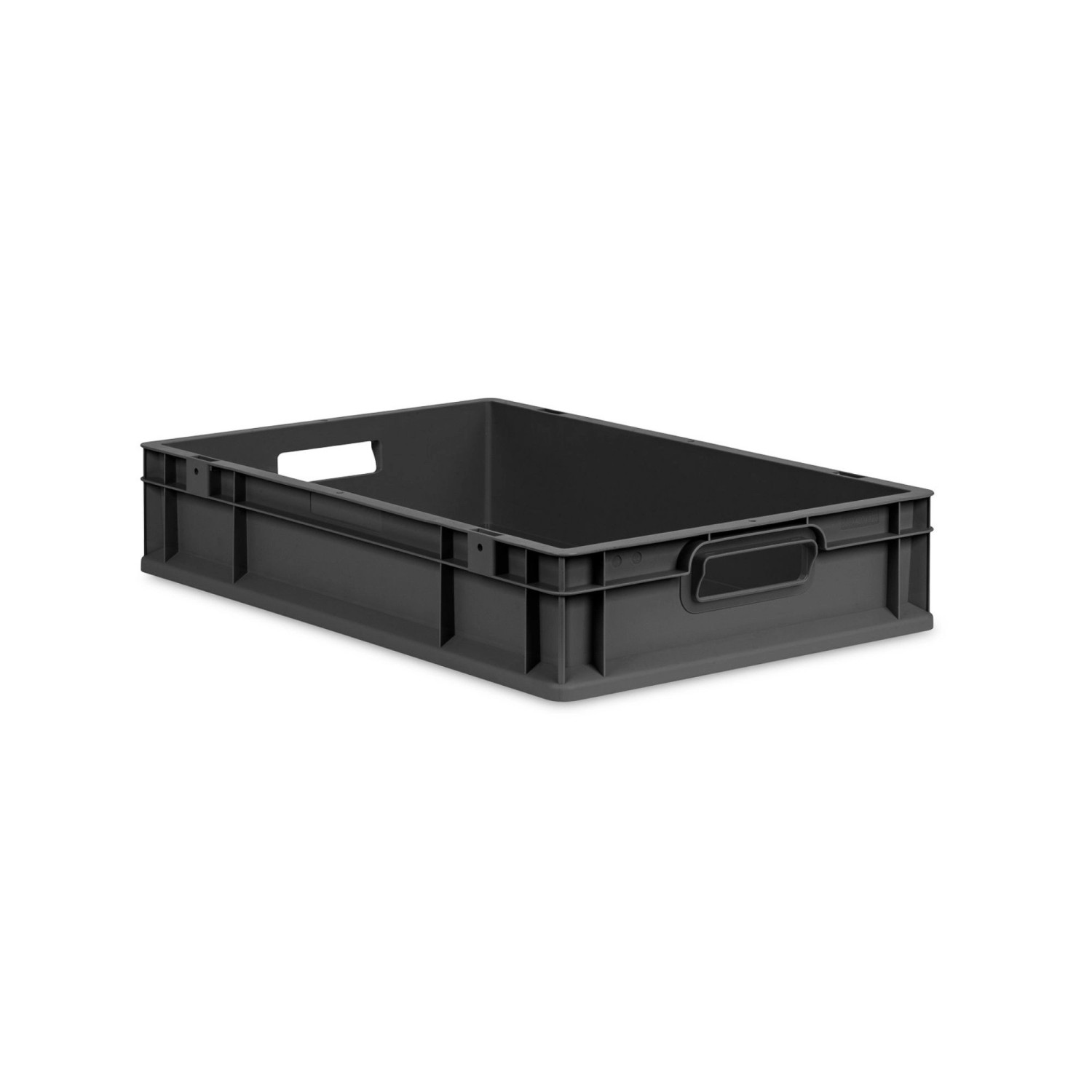 PROREGAL Eurobox Nextgen Grip HxBxT 12x40x60cm 23 Liter Griffe Offen Schwar günstig online kaufen
