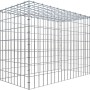 Leere Gabiona C-Ring Anbaukorb Gabione 70x100x50cm mit 5x10cm Maschenweite.