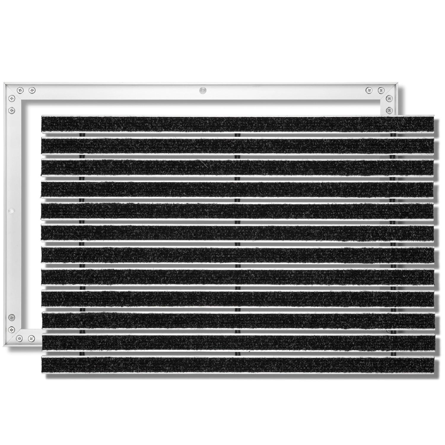 SWmat Fußmatte 12R 60 x 40 cm Anthrazit für Innen & Außen Überdacht Fußabtr günstig online kaufen