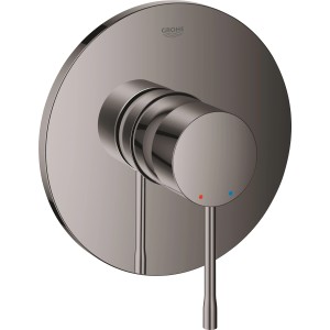 Grohe Essence Einhand-Brausebatterie Unterputz, Hard Graphite. Duscharmatur mit rundem Design.