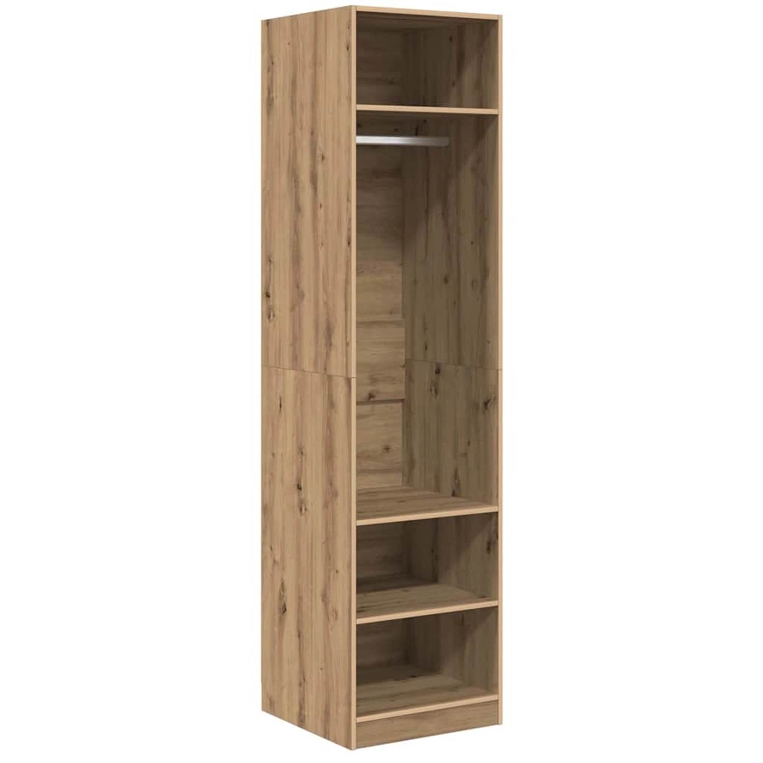 vidaXL Kleiderschrank mit Regal Artisan-Eiche Holzwerkstoff 875010 günstig online kaufen