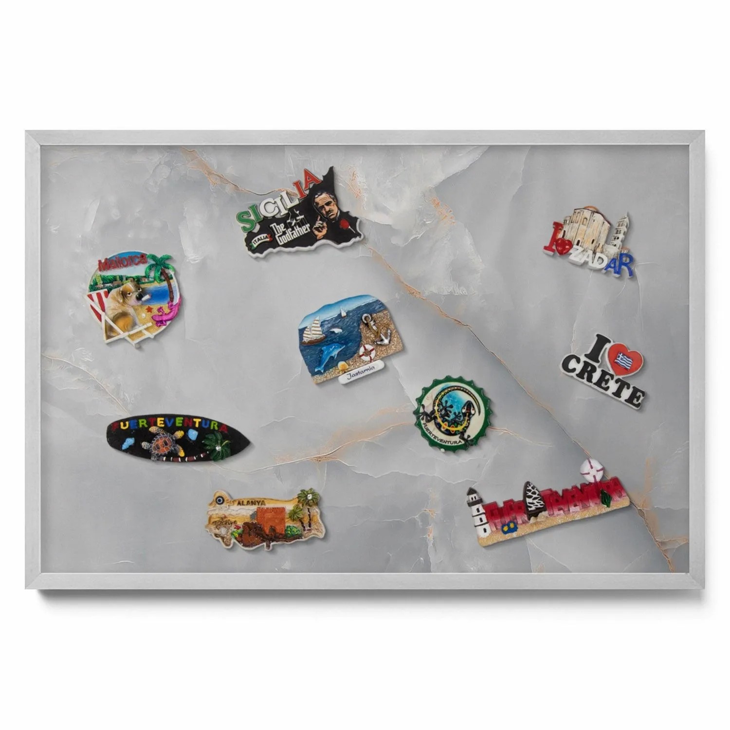 Tulup Magnettafel Reisemagnete Magnetboard Eleganter Dekorativer Marmor 60x günstig online kaufen