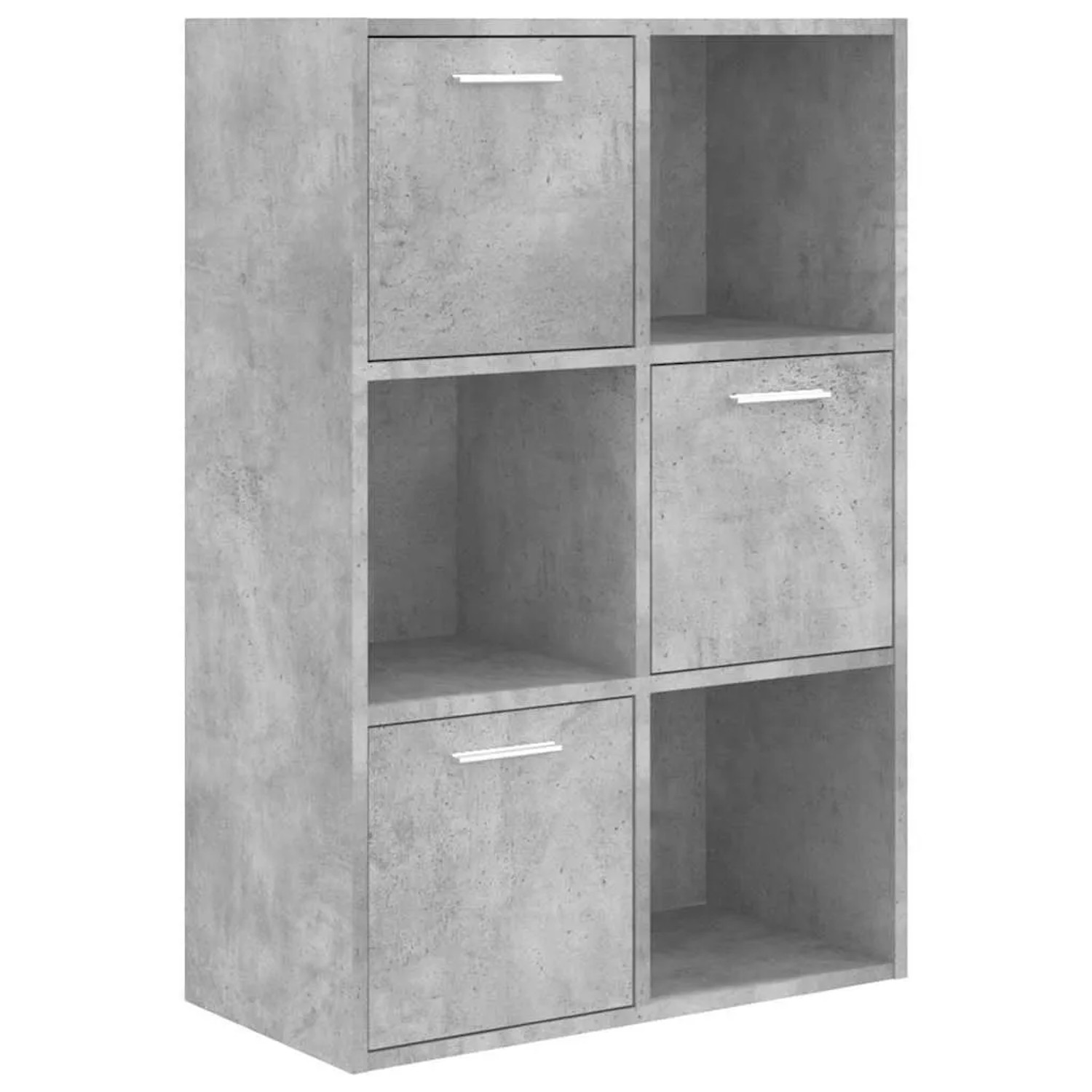 vidaXL Lagerschrank Betongrau 60x29,5x90 cm Holzwerkstoff 801138