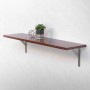 ML-Design Regalhalter 2er Set, 240x240 mm, Silber Aluminium, Regalwinkel für Wandregale.