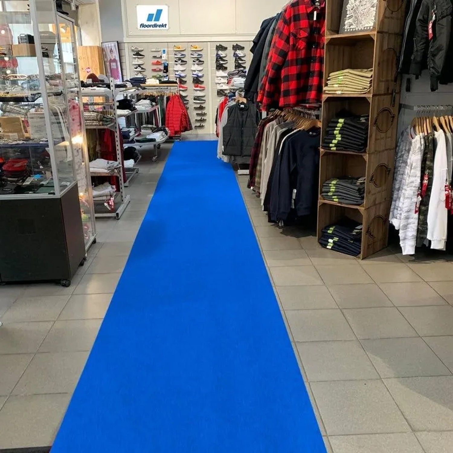 Floordirekt Messeteppich Sintra Pflegeleichter Gangläufer Royalblau 100 x 700 cm_7