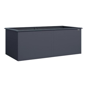 Weka Metall-Hochbeet Gary XL, 200x100x77 cm, Anthrazit, für Garten und Terrasse.
