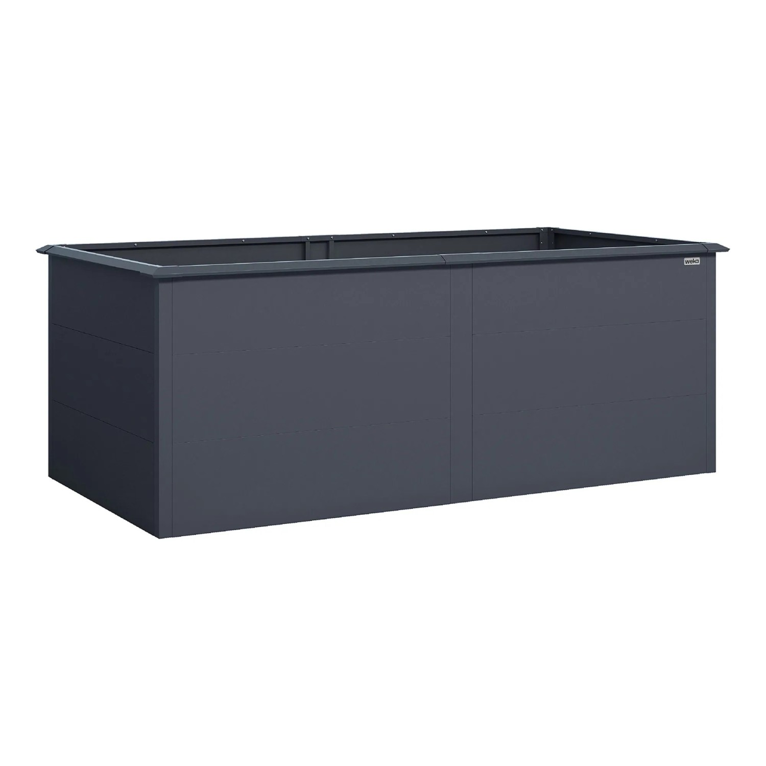 Weka Metall-Hochbeet Gary XL, 200x100x77 cm, Anthrazit, für Garten und Terrasse.