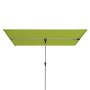 Grüner Doppler Balkonschirm, 127x177 cm, mit Handöffner. Ideal für kleine Balkone.