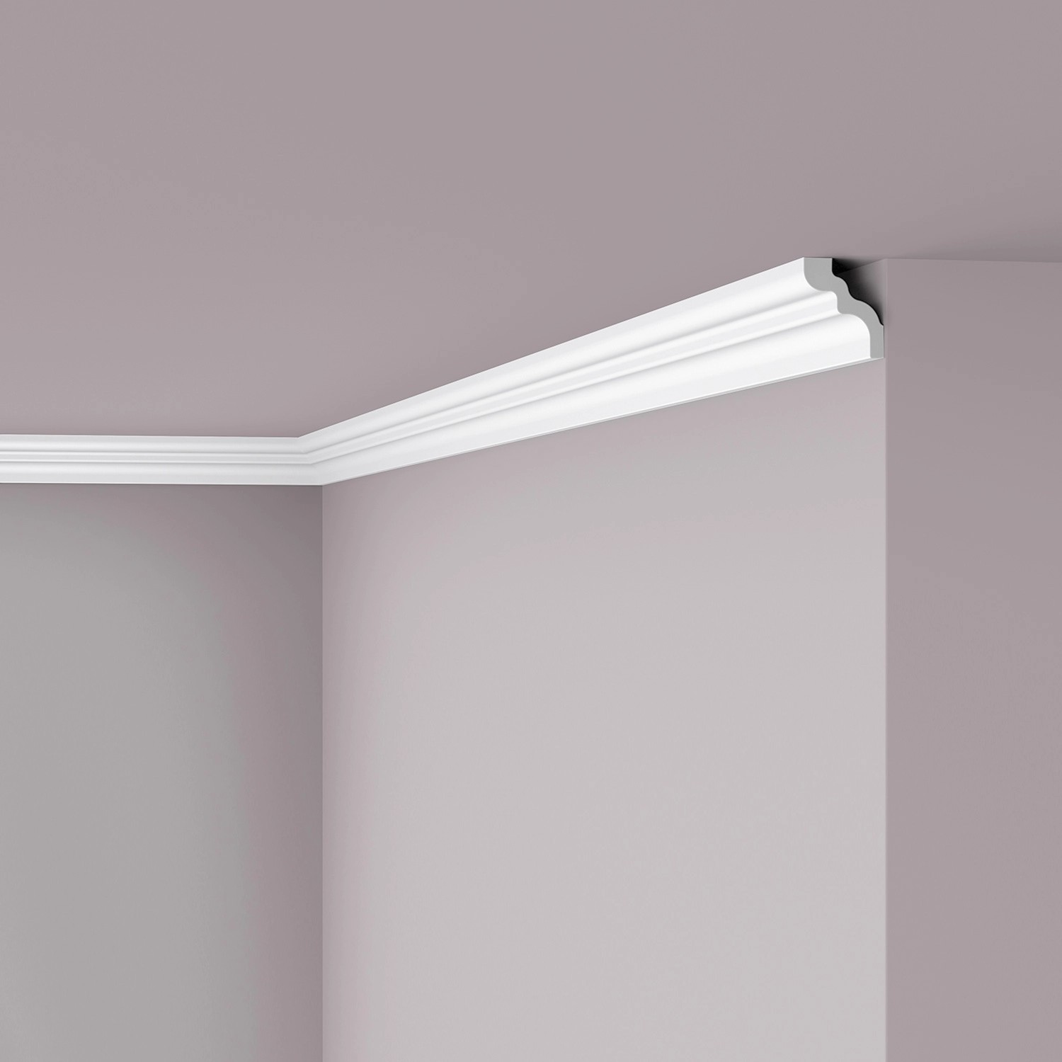 NOEL & MARQUET NMC WT9 WALLSTYL Eckleiste Zierleiste Stuckleiste 2 m 200 cm x 4,2 cm x 4,9 cm Weiß