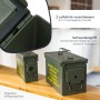 HMF 70011 Munitionskoffer US Ammo Box Metallkiste 30 x 19 x 16 cm Grün_4