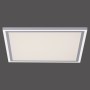 Quadratische, dimmbare LED-Deckenleuchte Edging in Weiß, 46,4x46,4 cm.