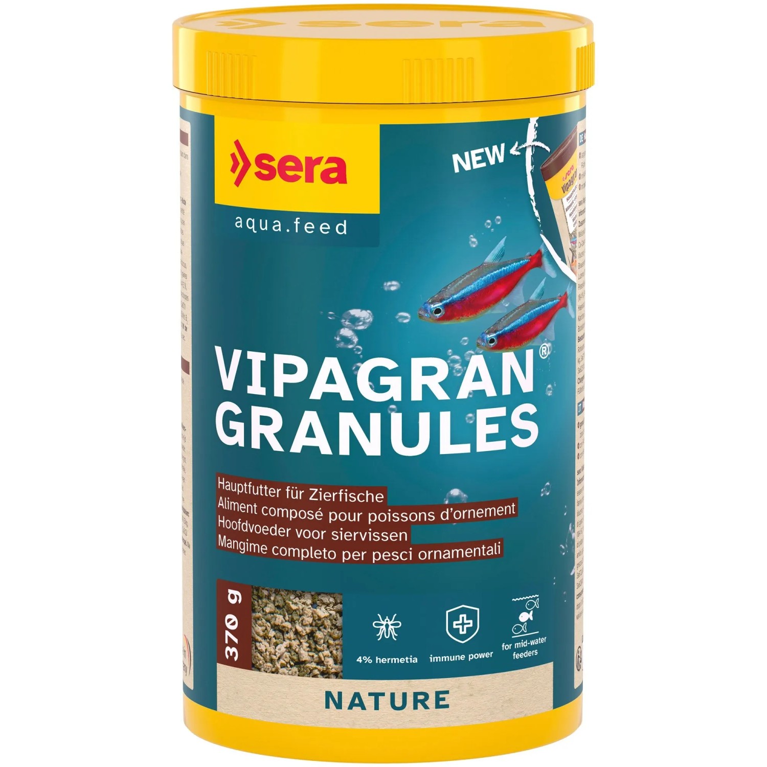 Sera Fischfutter Vipagran Nature 1.000 ml (300 g)