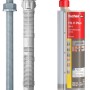 Fischer Montageset für 2-schaliges Mauerwerk mit Gewindestangen, Siebhülsen und Mörtel.