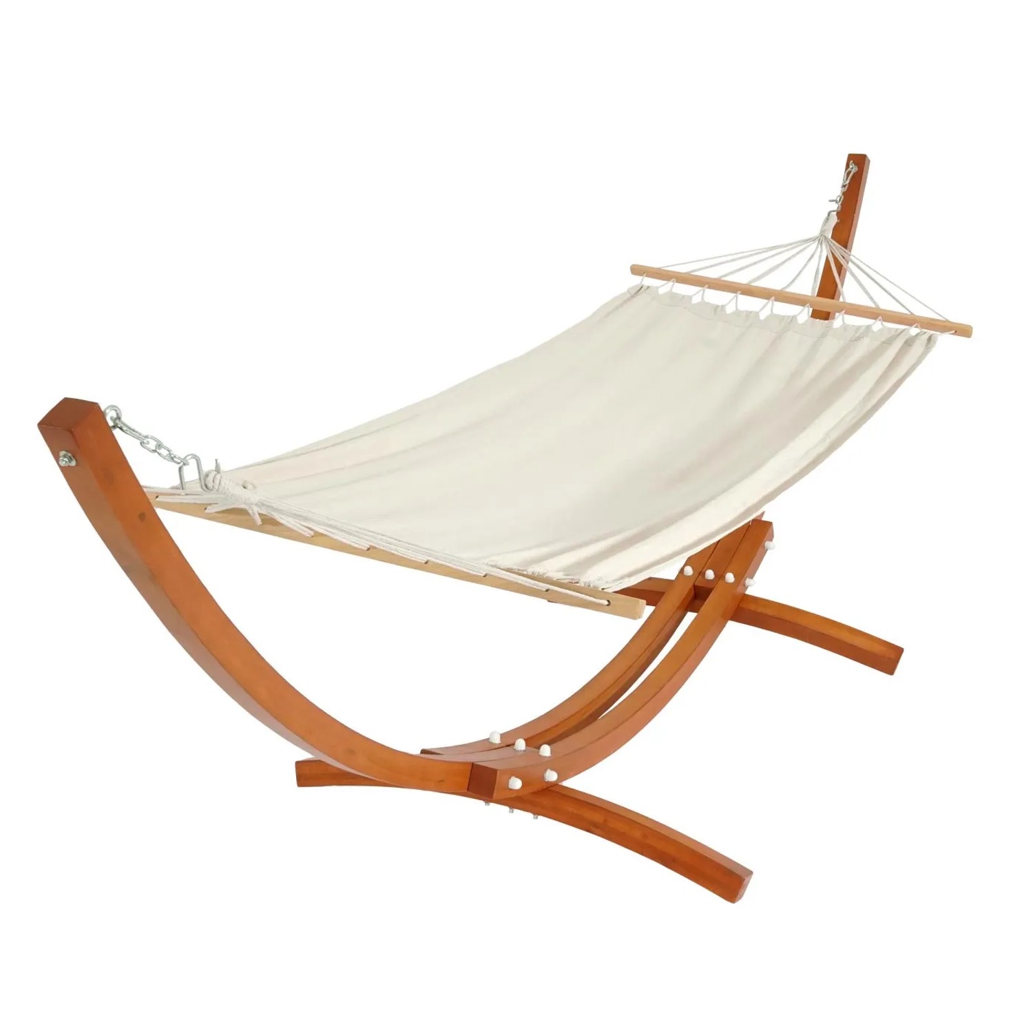 MCW Hngematte mit Gestell J46 200 kg Braun Creme-Wei kaufen bei OBI