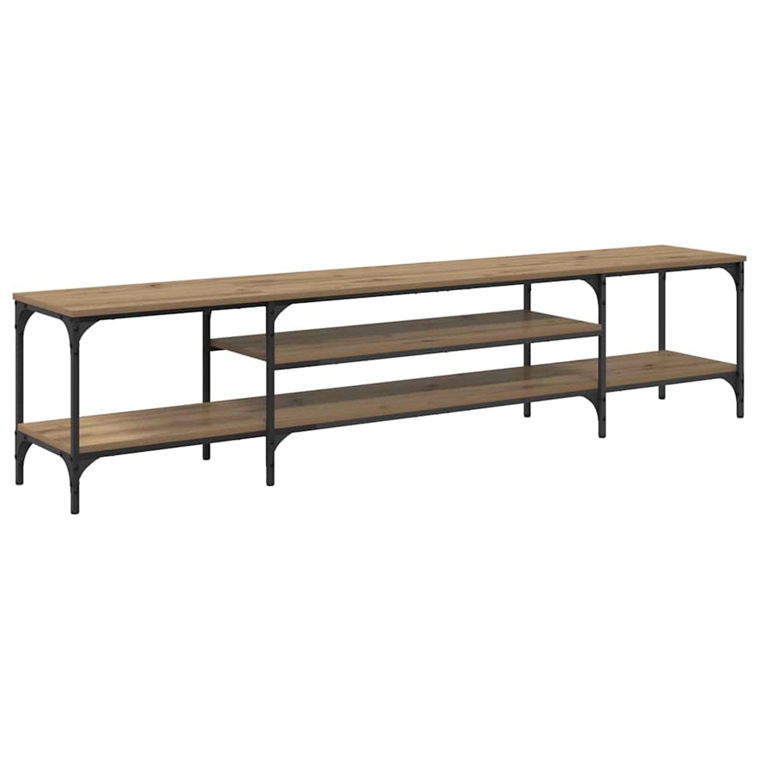 vidaXL TV-Schrank Artisan-Eiche 201 x 35 x 45 cm Verbundholz und Eisen 8813 günstig online kaufen