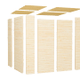 Bertilo Holz-Gartenhaus Box 2 Natur, Elementbauweise aus FSC®-zertifiziertem Holz.