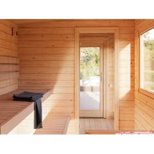 Palmako Sauna Sanna Naturbelassen 630 cm x 210 cm