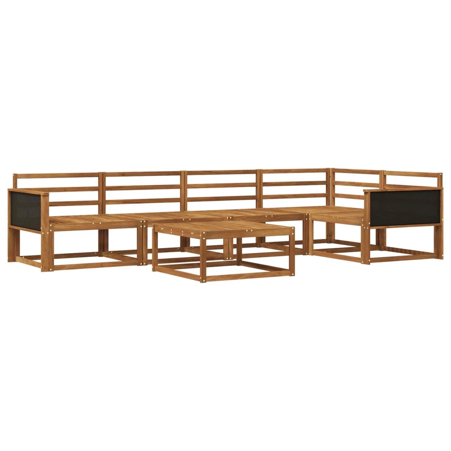 vidaXL Outdoor-Sofagarnitur 6 Stk Natur Massivholz Akazie 3382572