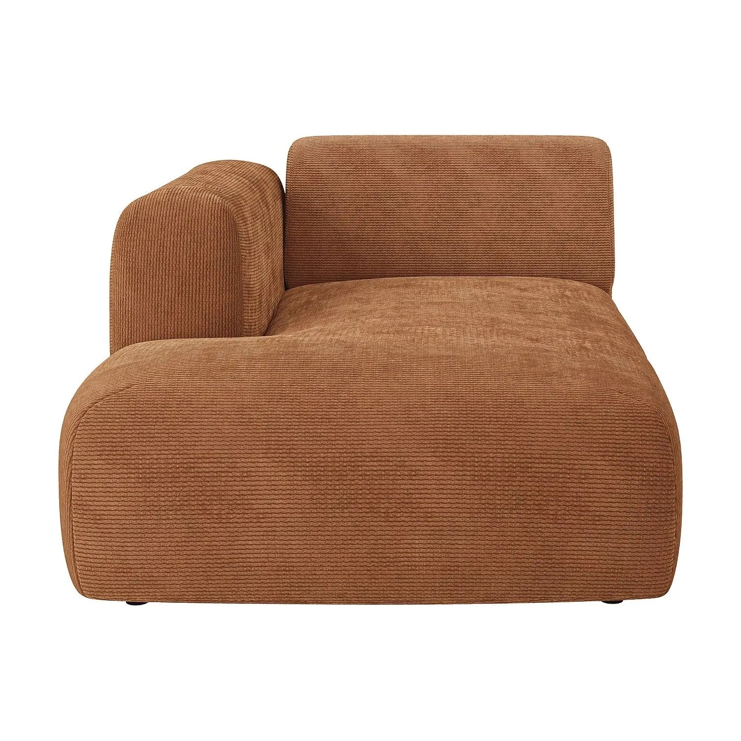 Vente-unique Recamiere Ohne Schlaffunktion Pogni Terracotta 108 cm