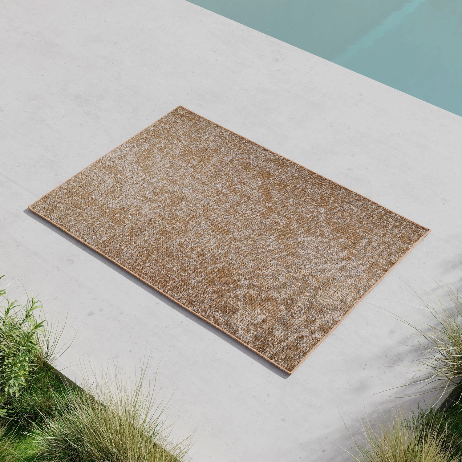 Bessagi Garden Outdoorteppich Viento Beige/Weiß ca. 160x230 cm