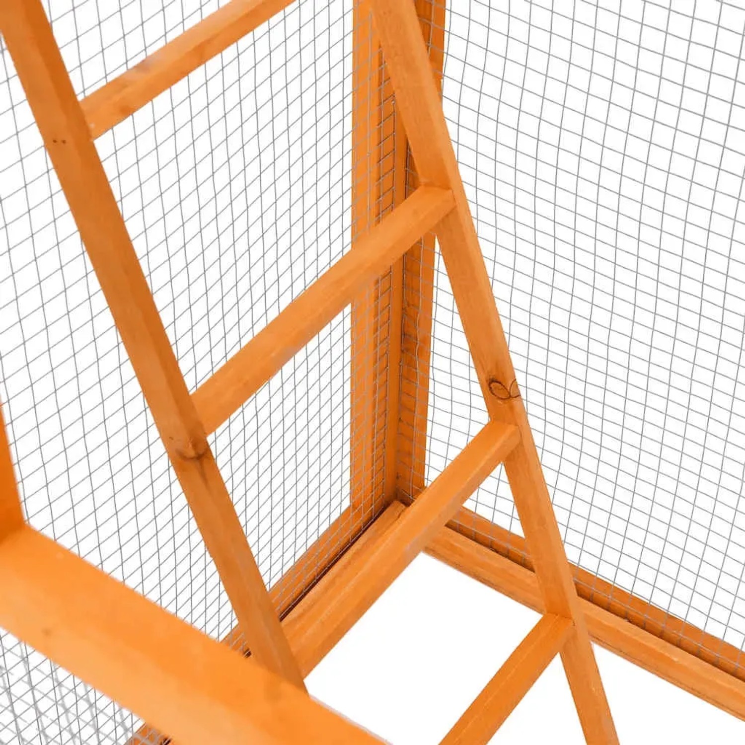 vidaXL Vogelkäfig 68x62x166 cm Massivholz Fichte 171457_7