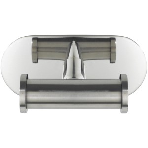Wenko Wandhaken Turbo-Loc Edelstahl Duo Orea Shine für Handtücher, glänzend.