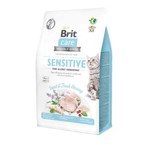 Brit Care Katzenfutter Adult Sensitive Chicken, getreidefrei für sensible Katzen.