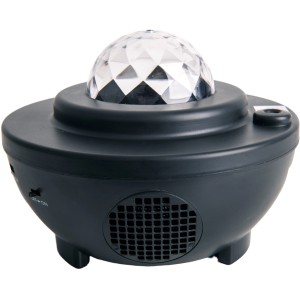 Näve LED-Projektor Athmospheric Galaxy/Water, Design-Tischlampe mit Lichteffekten und Lautsprecher.