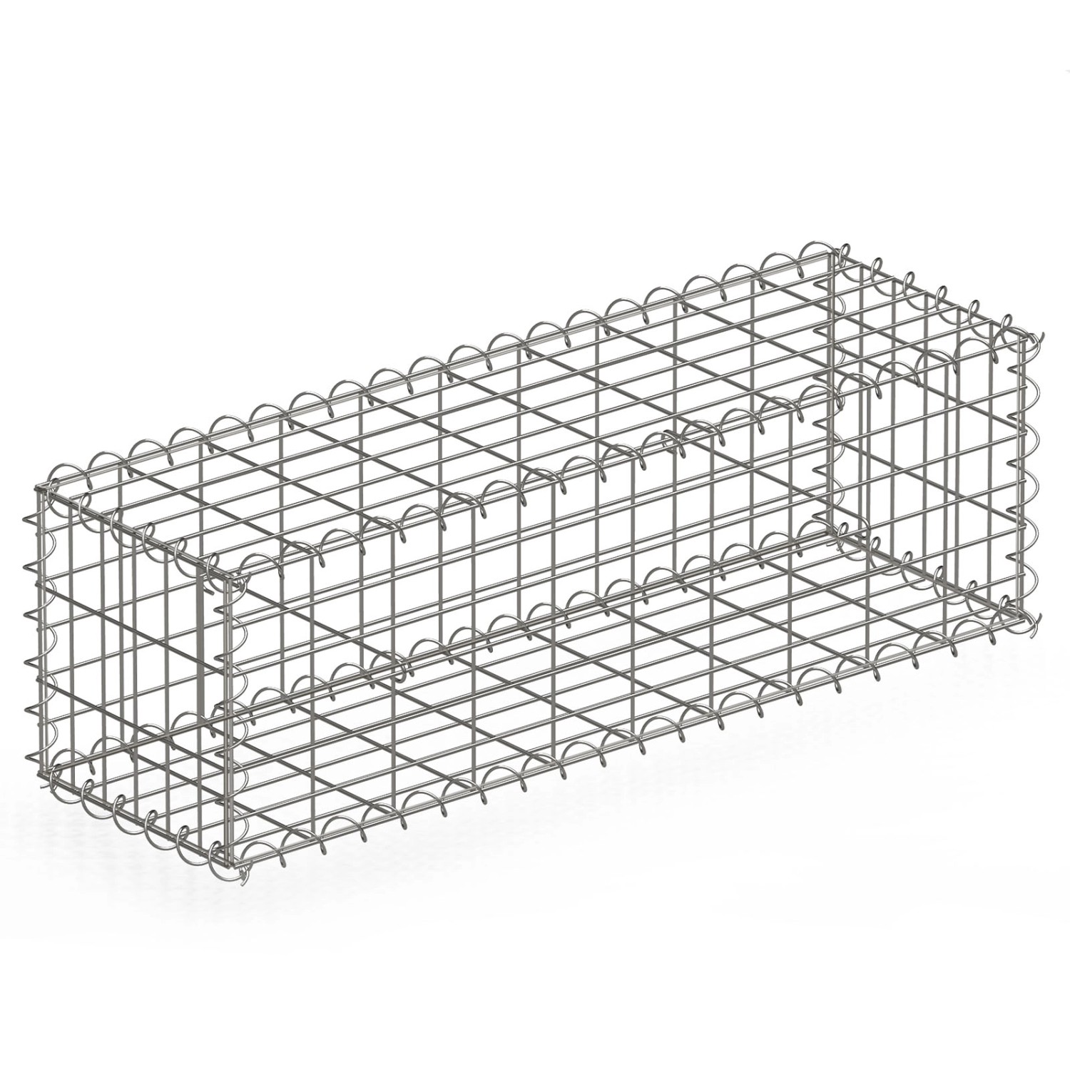 KARAT Gabionenkorb Lenox Steinkorb Zaun Sichtschutz Verzinkt 100 x 30 x 30 günstig online kaufen
